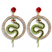 Load image into Gallery viewer, Icey snake Earrings
